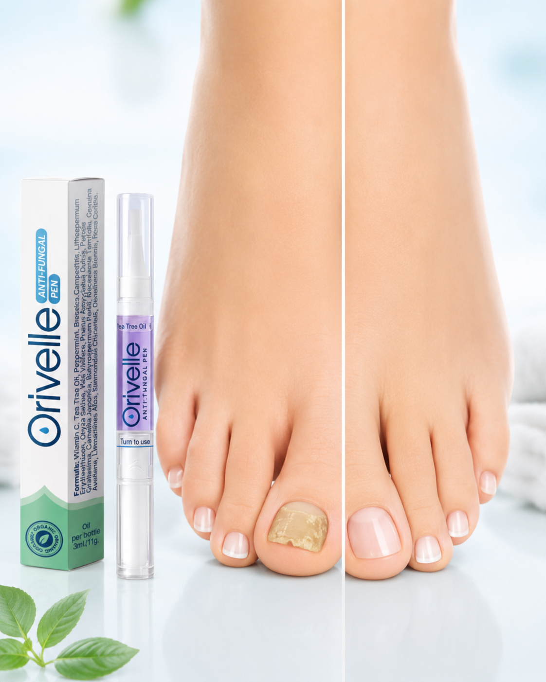Orivelle before and after healthier looking nails visual